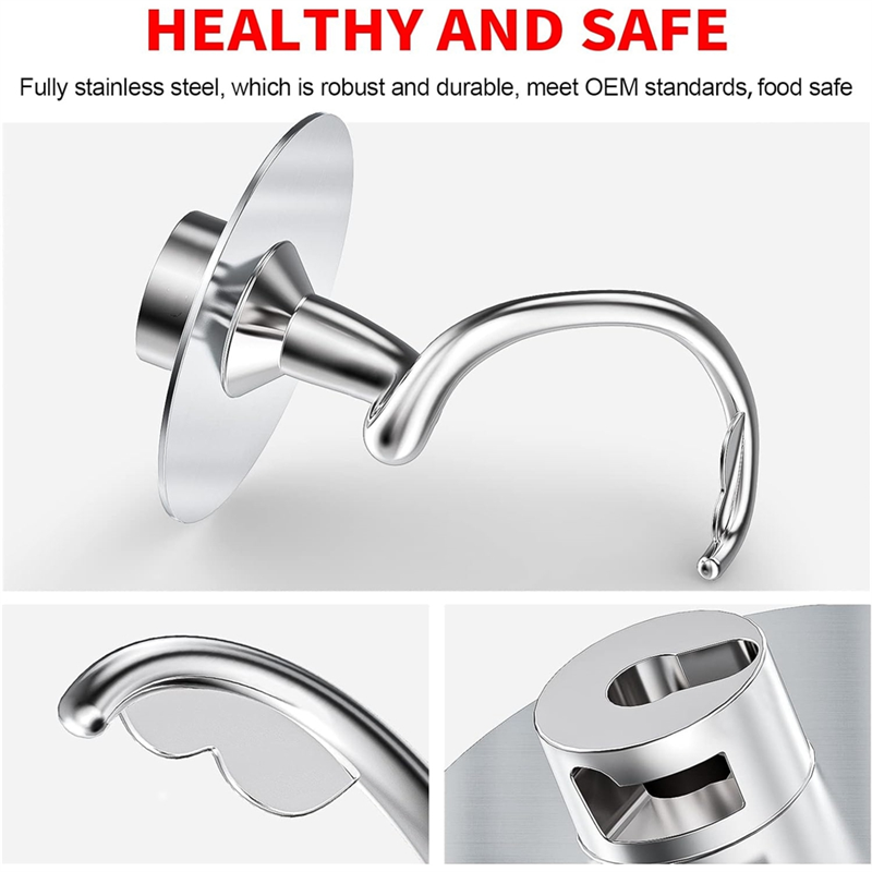 Stand Mixer Bowl - Rvs Spiraal Deeghaak Voor Kitchenaid Stand