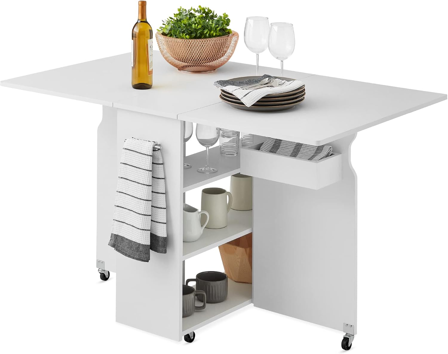Kitchen Appliances Table - Opvouwbare eettafel, multifunctioneel ruimtebesparend inklapbaar bureau