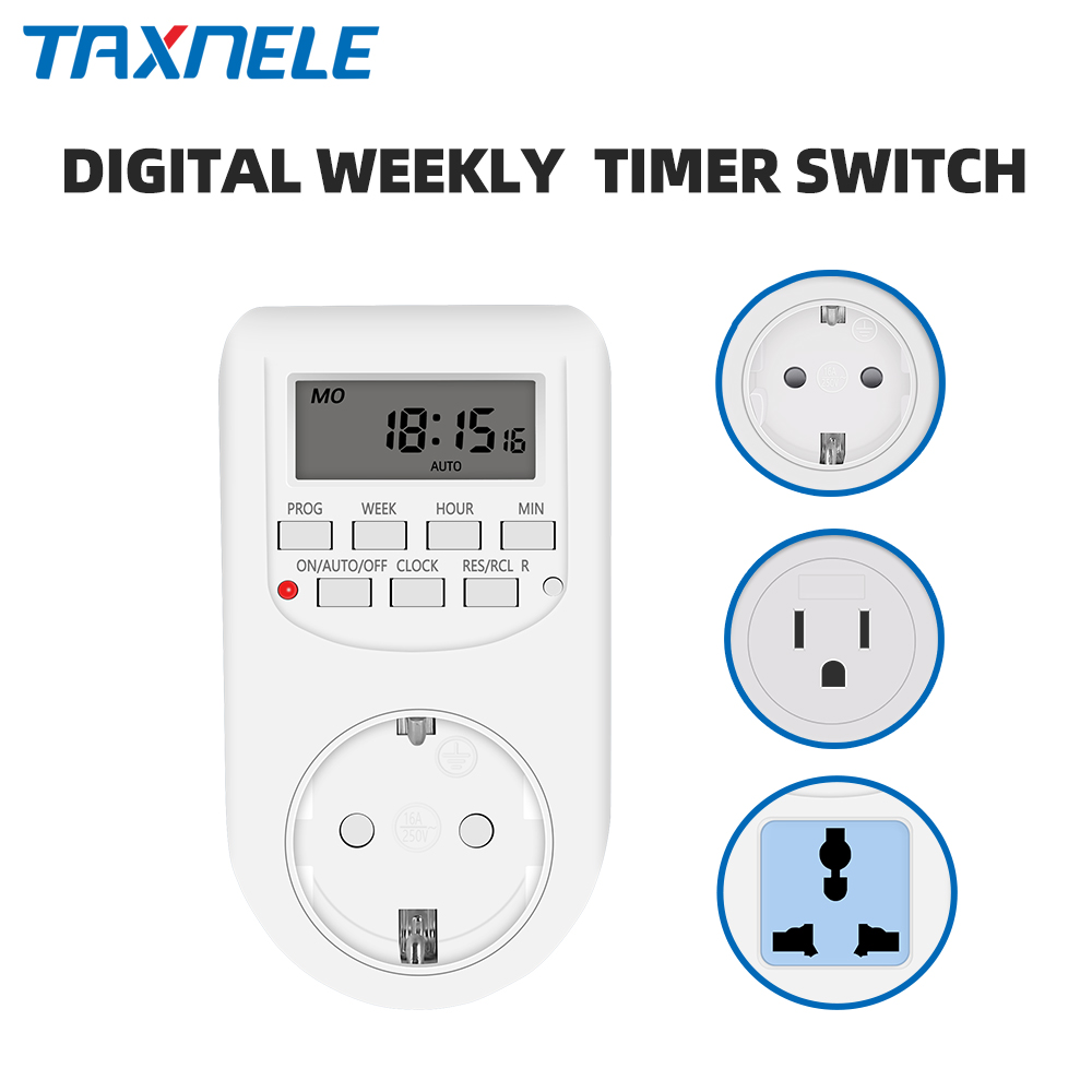 Kitchen Appliances Uk - Digitale Tijdschakelaar Elektronische 12/24 Uur Wekelijks