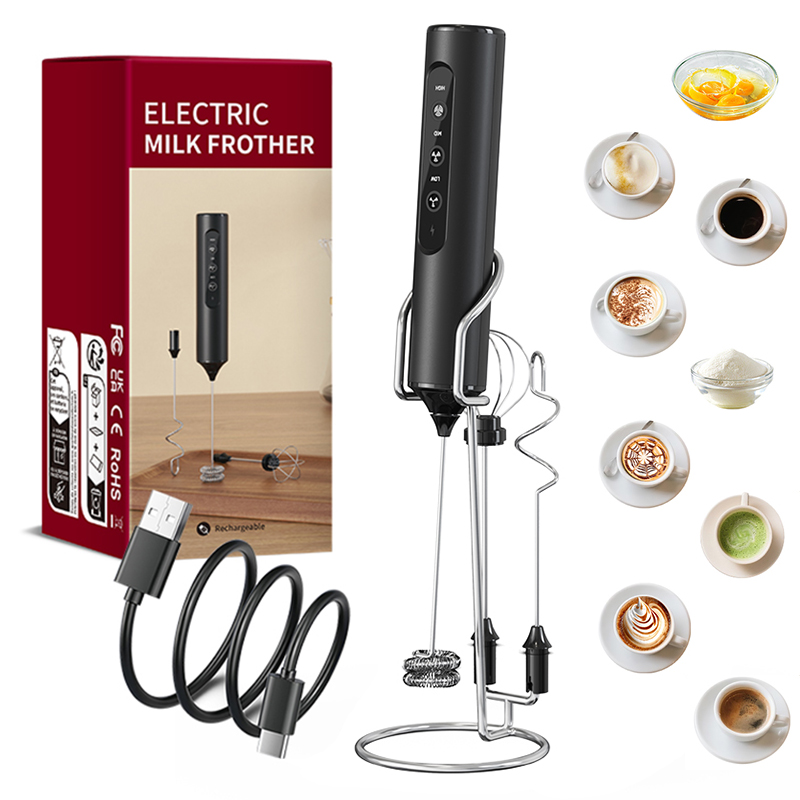 Hand Mixer Electric - 3-in-1 elektrische handmelkopschuimer 3 instelbare snelheden