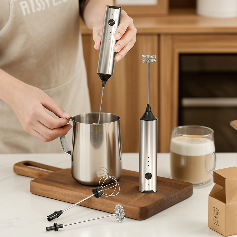 Milk Frother Automatic - Cliton RVS Mini Automatische Melkopschuimer Draagbare
