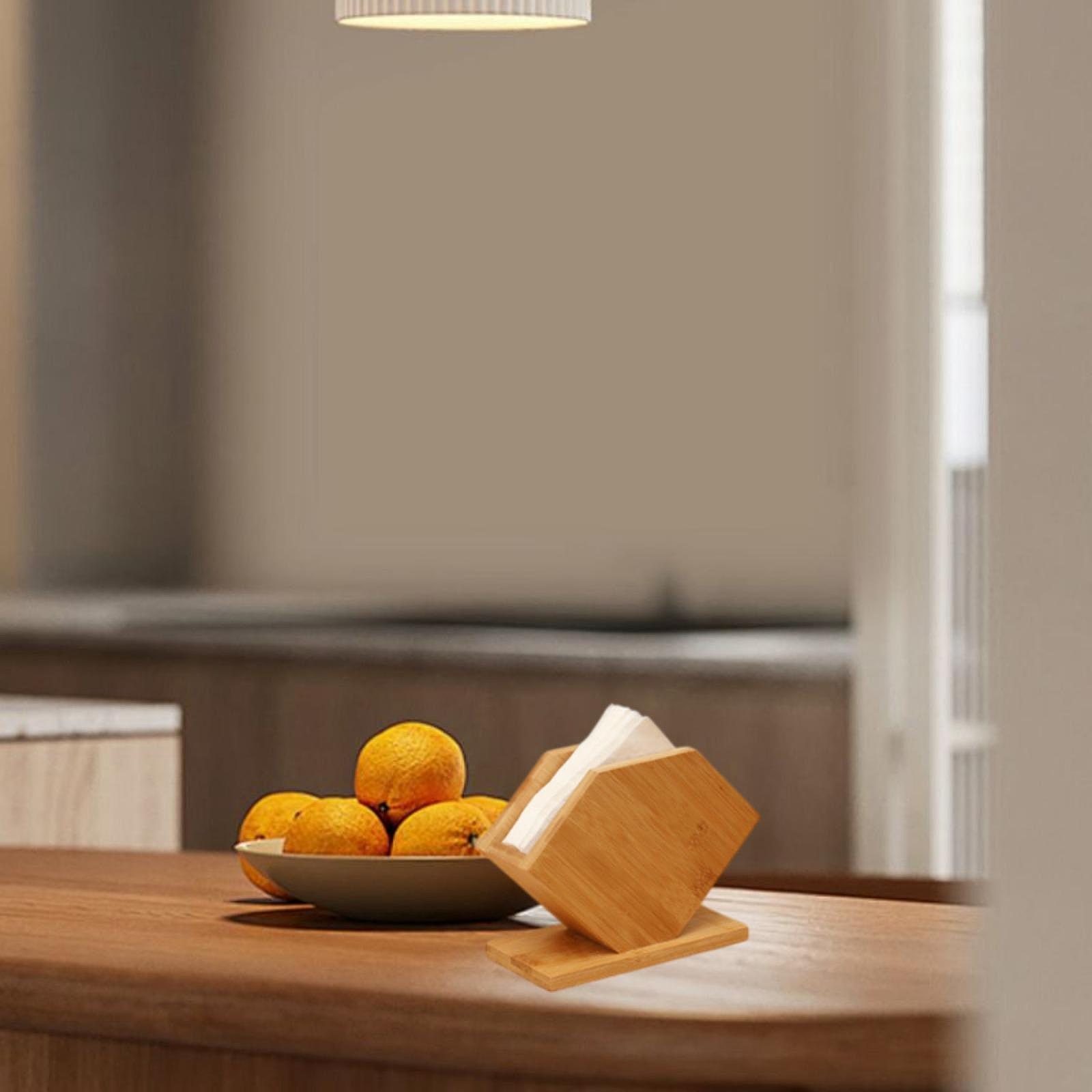 Kitchen Appliances Table - Bamboe Tissue Box Kubus Staande Vorm