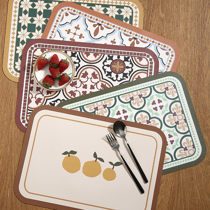 Kitchen Appliances Table - Retro Amerikaanse hittebestendige placemat oliebestendig waterdicht