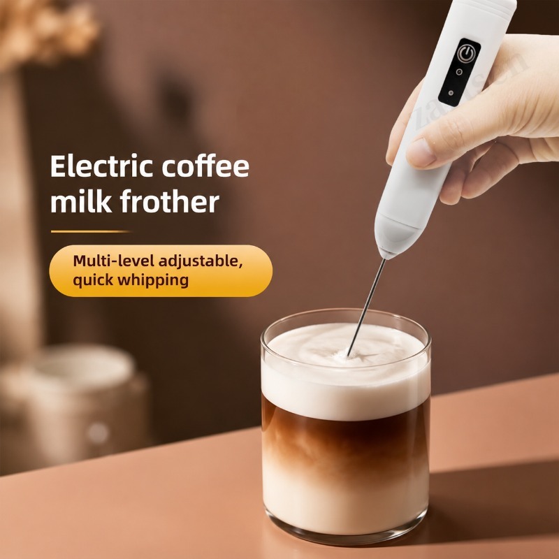 Kitchen Appliances Germany - Elektrische koffiemelkopschuimer, koffiecreamer, handmixer, eierklopper, opschuimer,