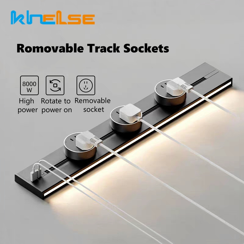 Kitchen Appliances Uk - USB-sporaansluitingen Wandmontage Verwijderbare railstopcontact UK US