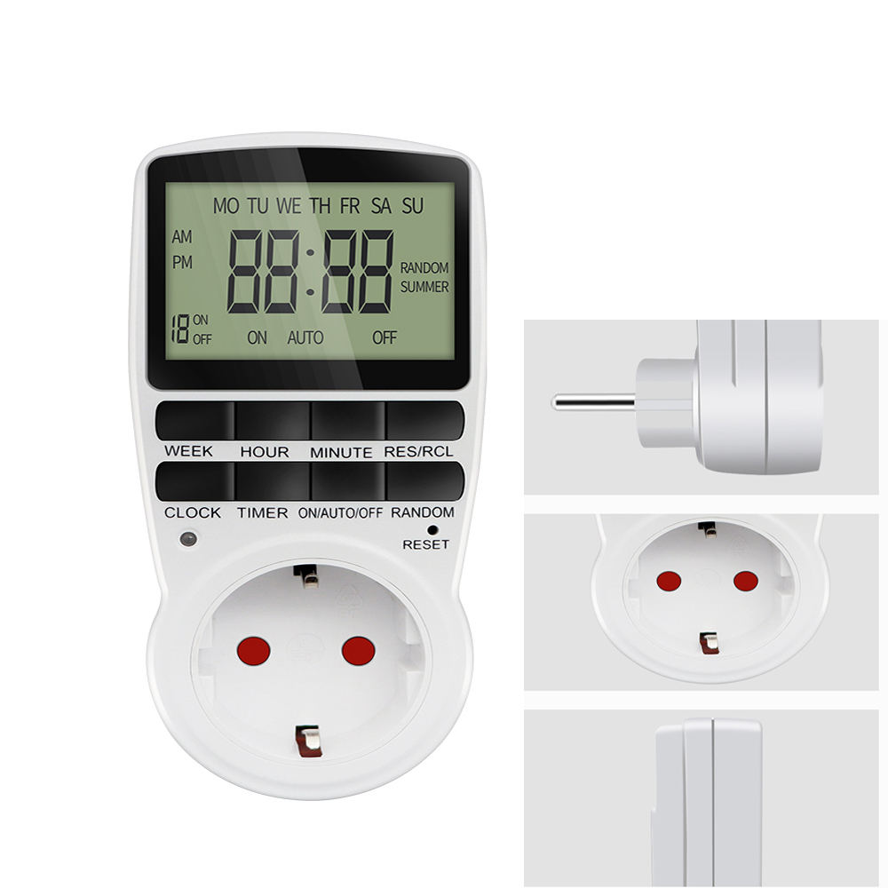 Kitchen Appliances Uk - Digitale Tijdschakelaar Elektronische 12/24 Uur Programmeerbare