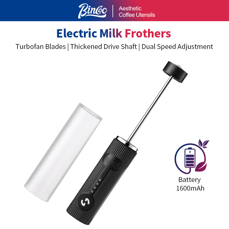 Milk Frother Automatic - BINCOO Elektrische koffieopschuimer USB oplaadbaar 2