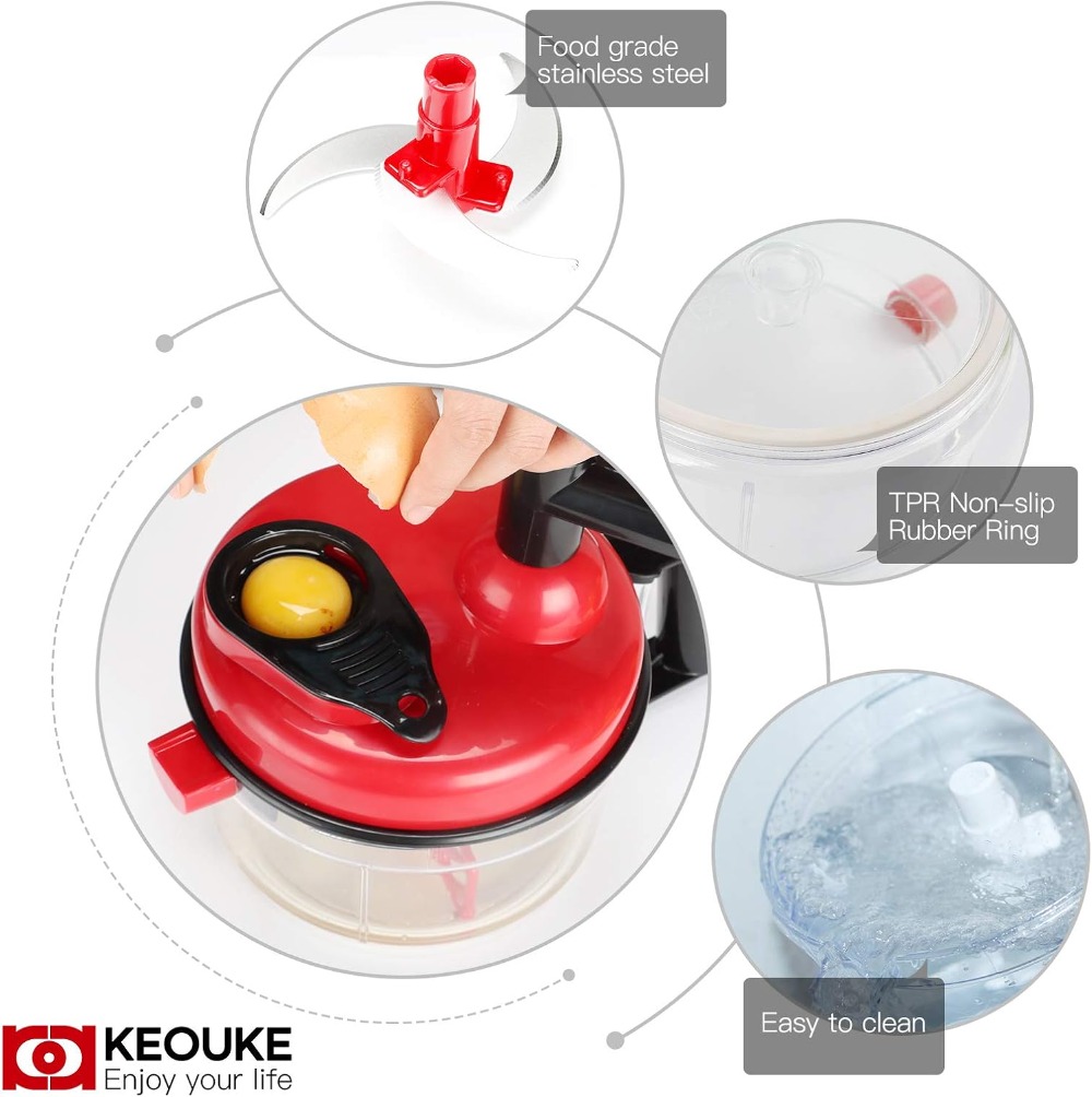 Handmatige voedselhakker - Han - Food Processor Large recensie en prijs