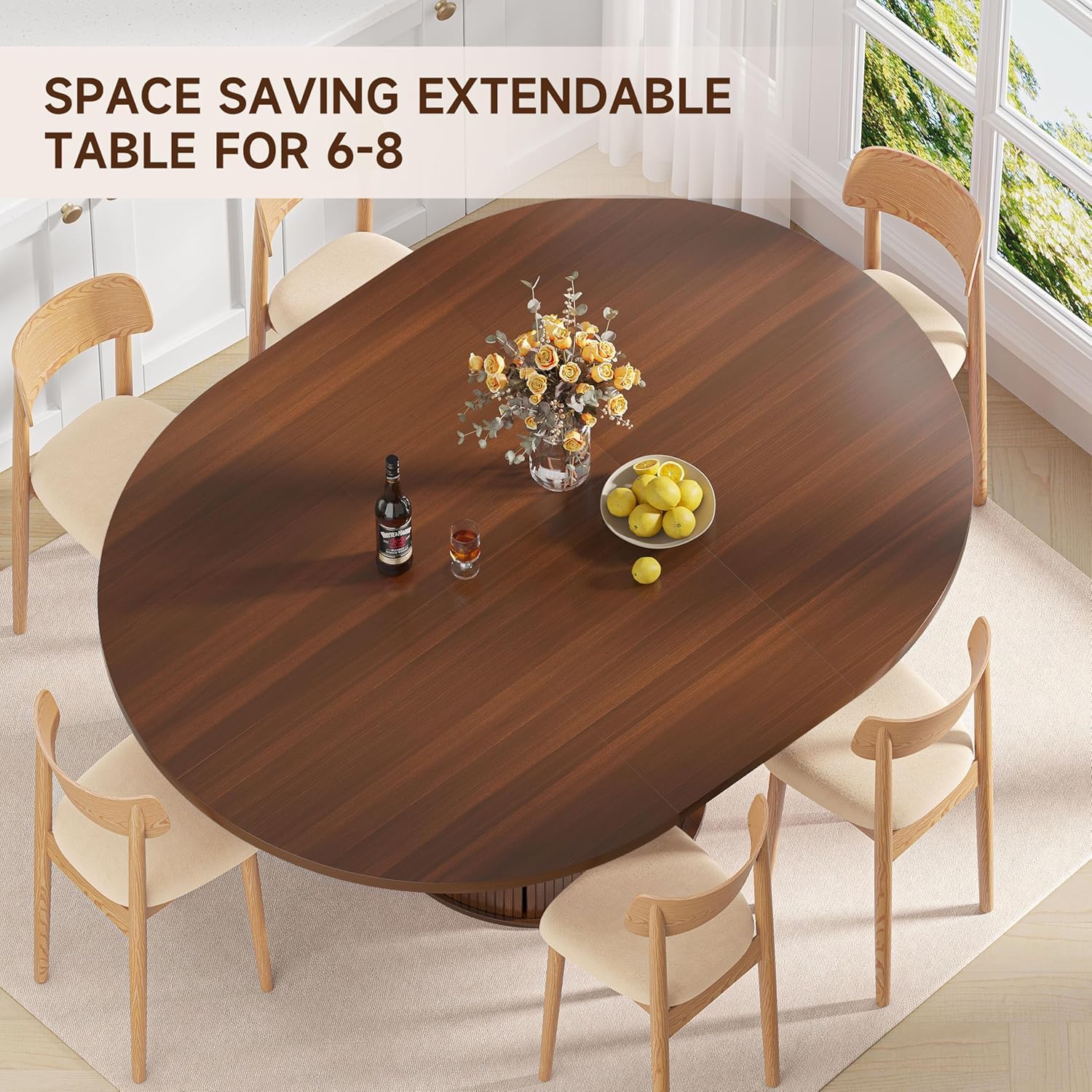 Uitschuifbare ronde eettafel:  - Kitchen Appliances Table recensie en prijs