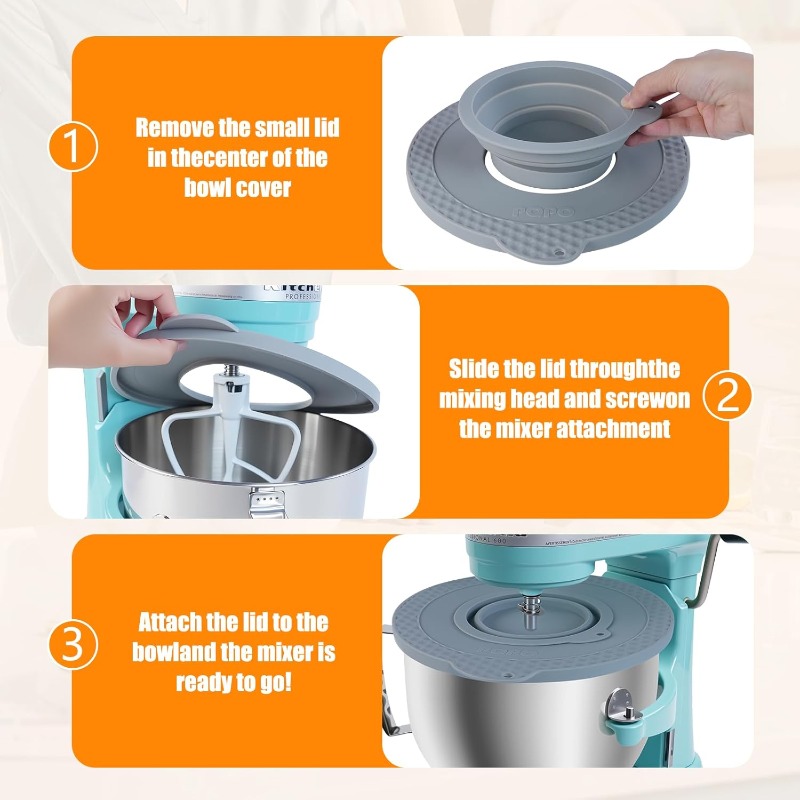 Siliconen mixerkomdeksel compa - Stand Mixer Bowl recensie en prijs