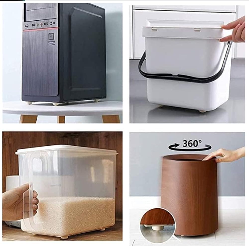 8 stuks zelfklevende zwenkwiel - Kitchen Appliances White recensie en prijs