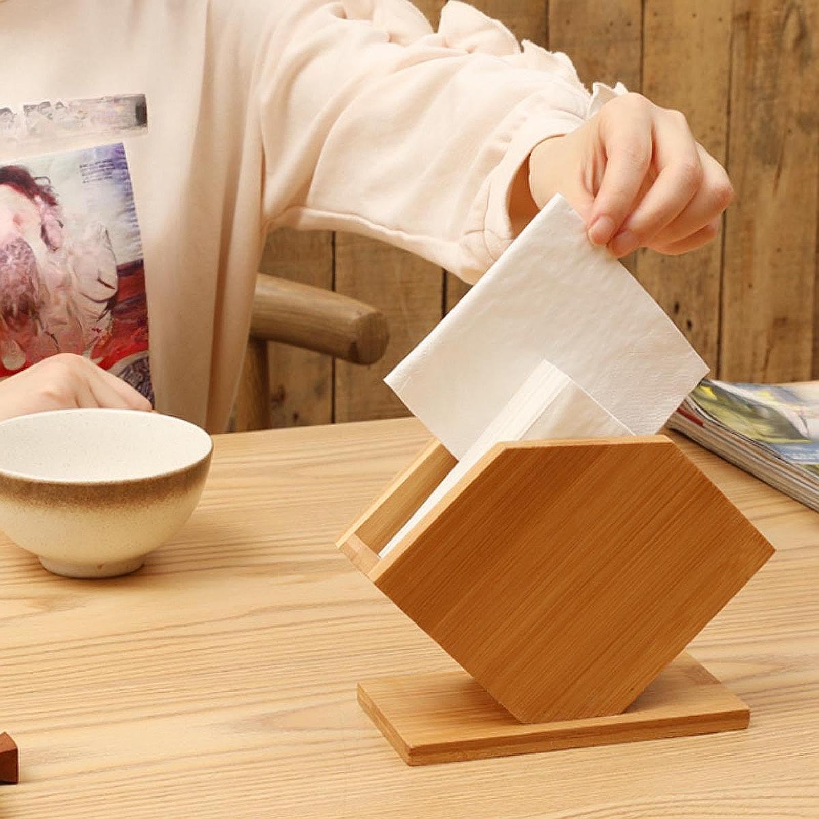 Bamboe Tissue Box Kubus Staand - Kitchen Appliances Table recensie en prijs