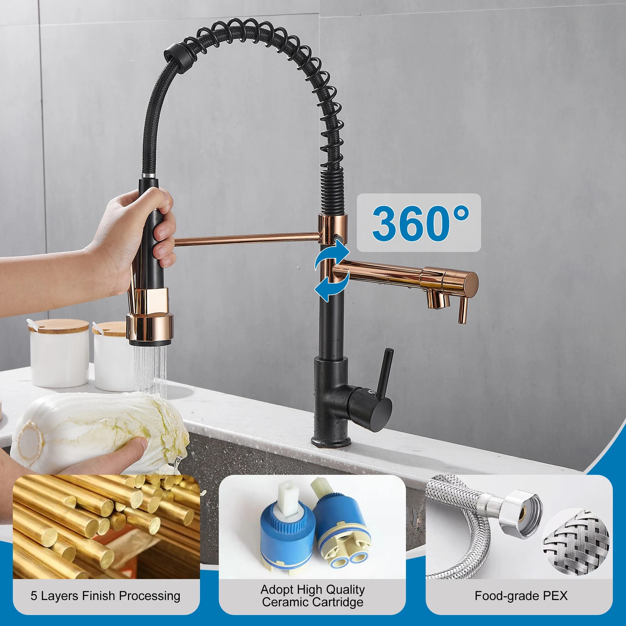 Keukenkraan met uittrekbare sp - Kitchen Appliances White recensie en prijs