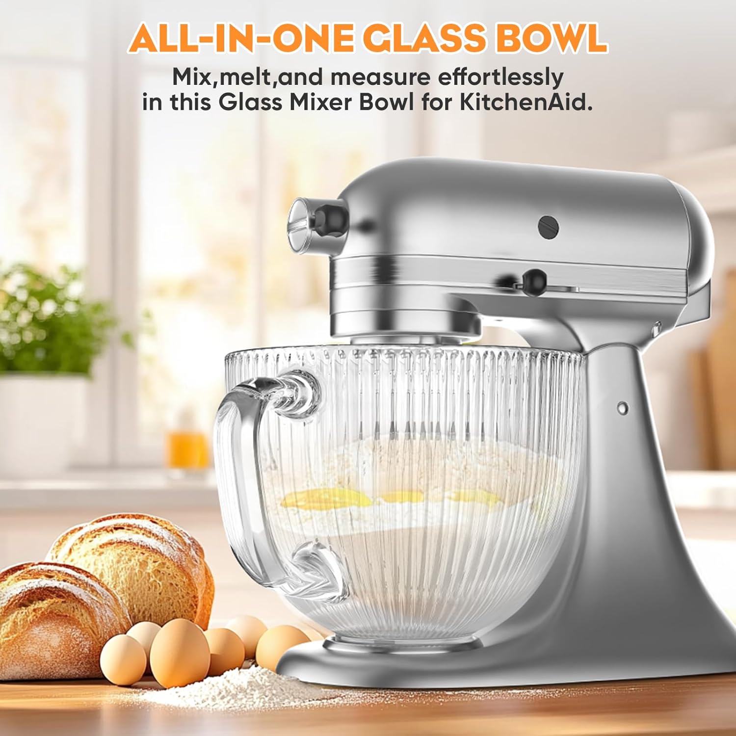 GVODE glazen kom voor Kitchena - Stand Mixer Bowl recensie en prijs