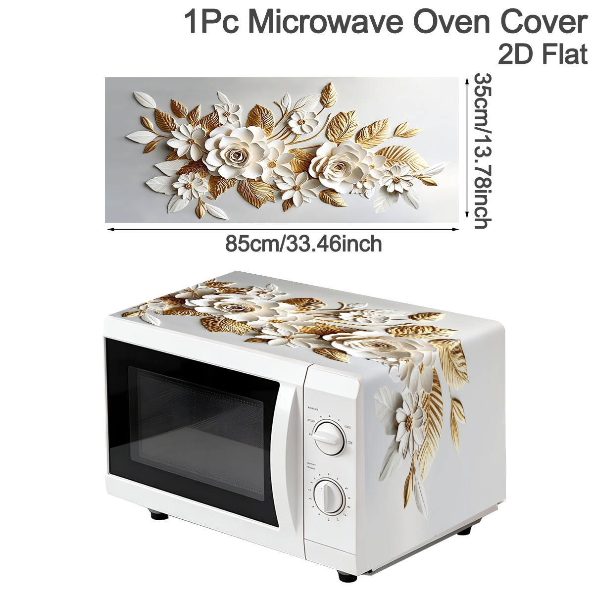 35*85cm Wit Gouden Magnetronho - Kitchen Appliances White recensie en prijs