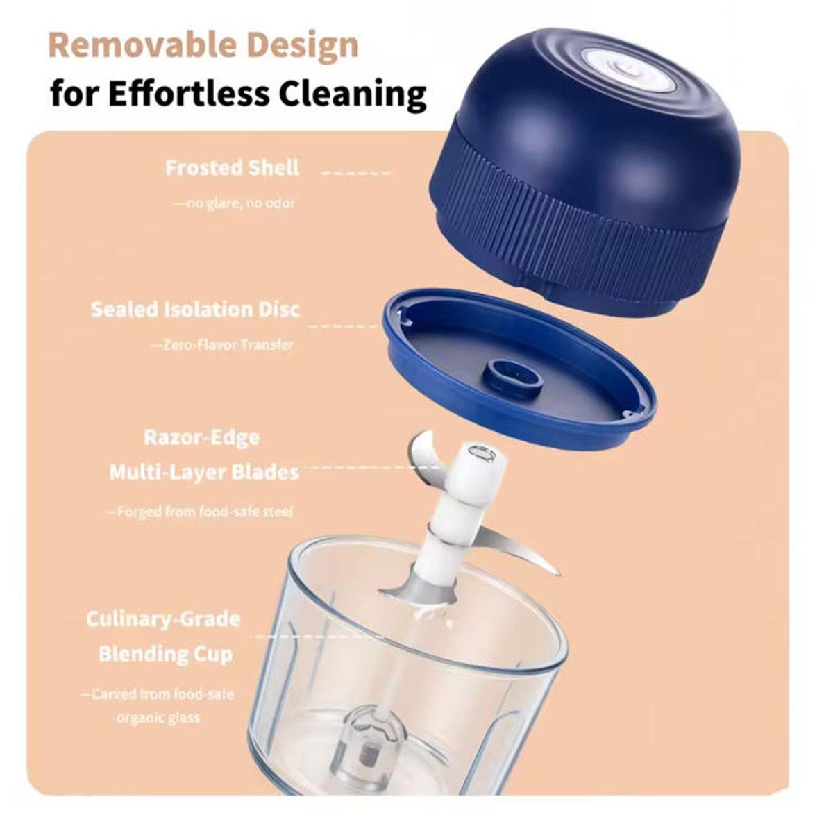 1PC Elektrische Knoflook Chopp - Kitchen Appliances Germany recensie en prijs