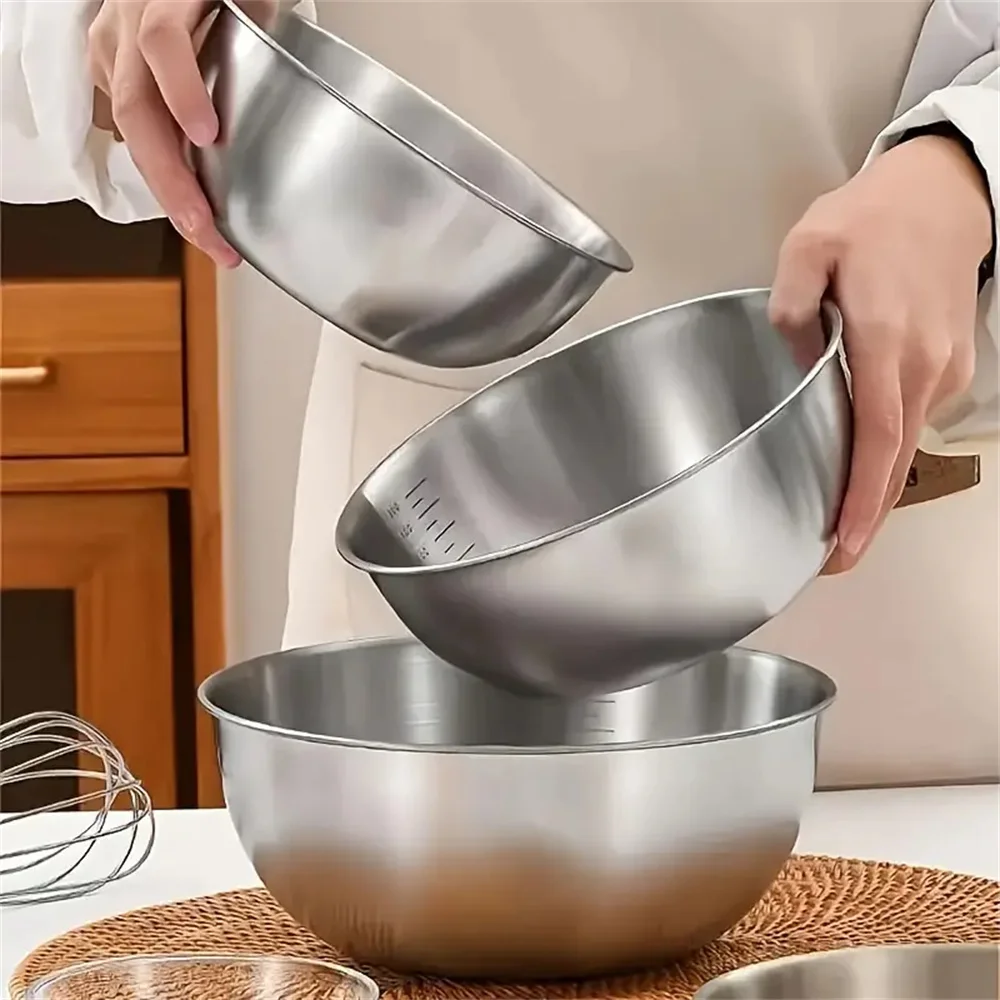 1-3-delige RVS kommenset met w - Stand Mixer Bowl recensie en prijs