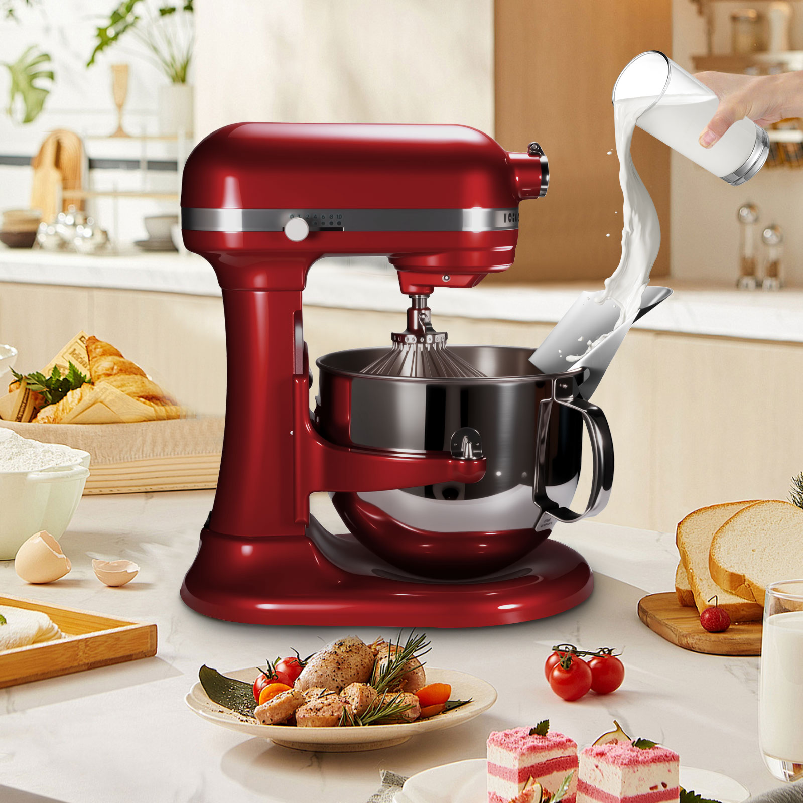 1 st roestvrijstalen kantelbes - Stand Mixer Bowl recensie en prijs