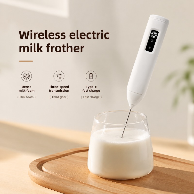 Elektrische melkopschuimer + e - Milk Frother Automatic recensie en prijs